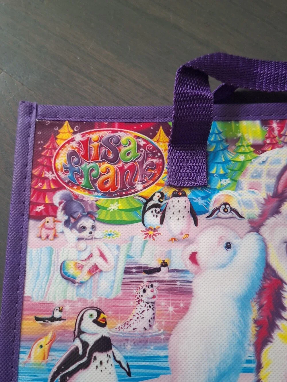 Lisa Frank Trifold Binder Folder Organizer 